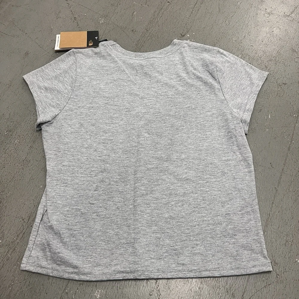 The North Face Women's Short Sleeve Logo T-Shirt Heather Gray Size Medium - Picture 4 of 5